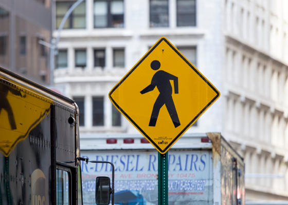 Image showing a pedestrian crossing sign