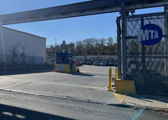 Image of a driveway leading to an MTA facility