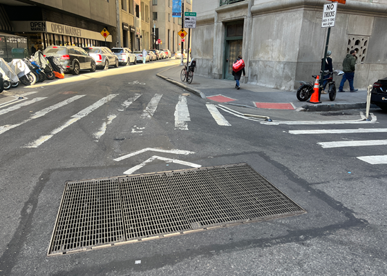 Image showing a venting grate within the roadway