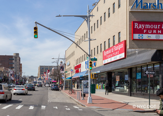 Image of a traffic signal pole