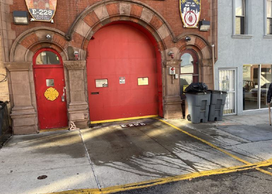 Fire house driveway